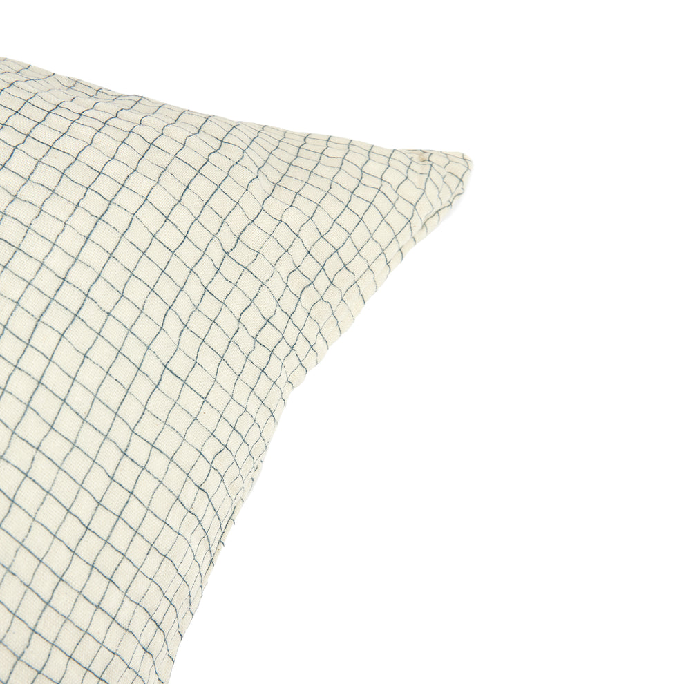 Kissenbezug Wabi Sabi Blue Grid 60x60cm #2