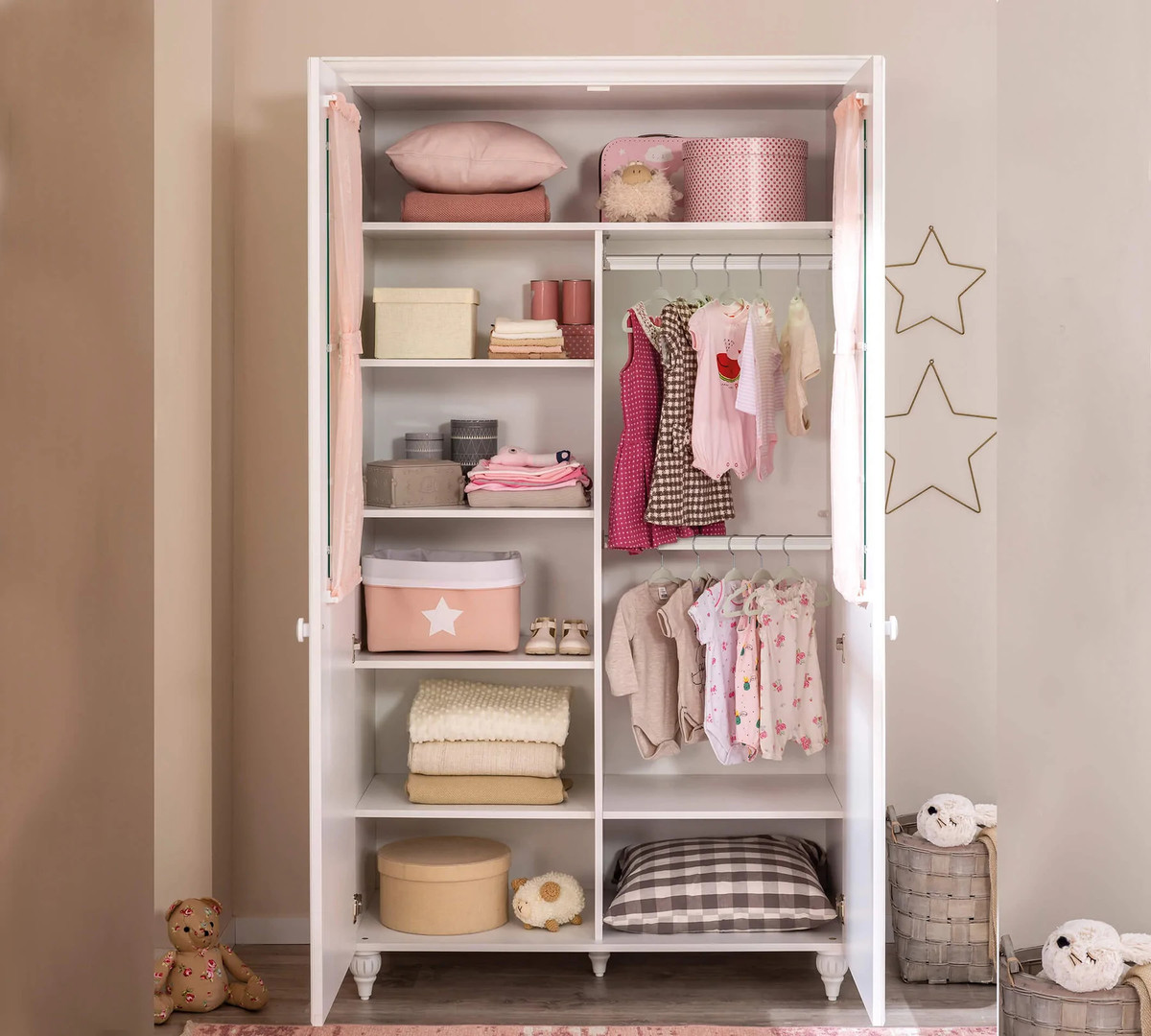 Kleiderschrank Romantica 2-türig 3