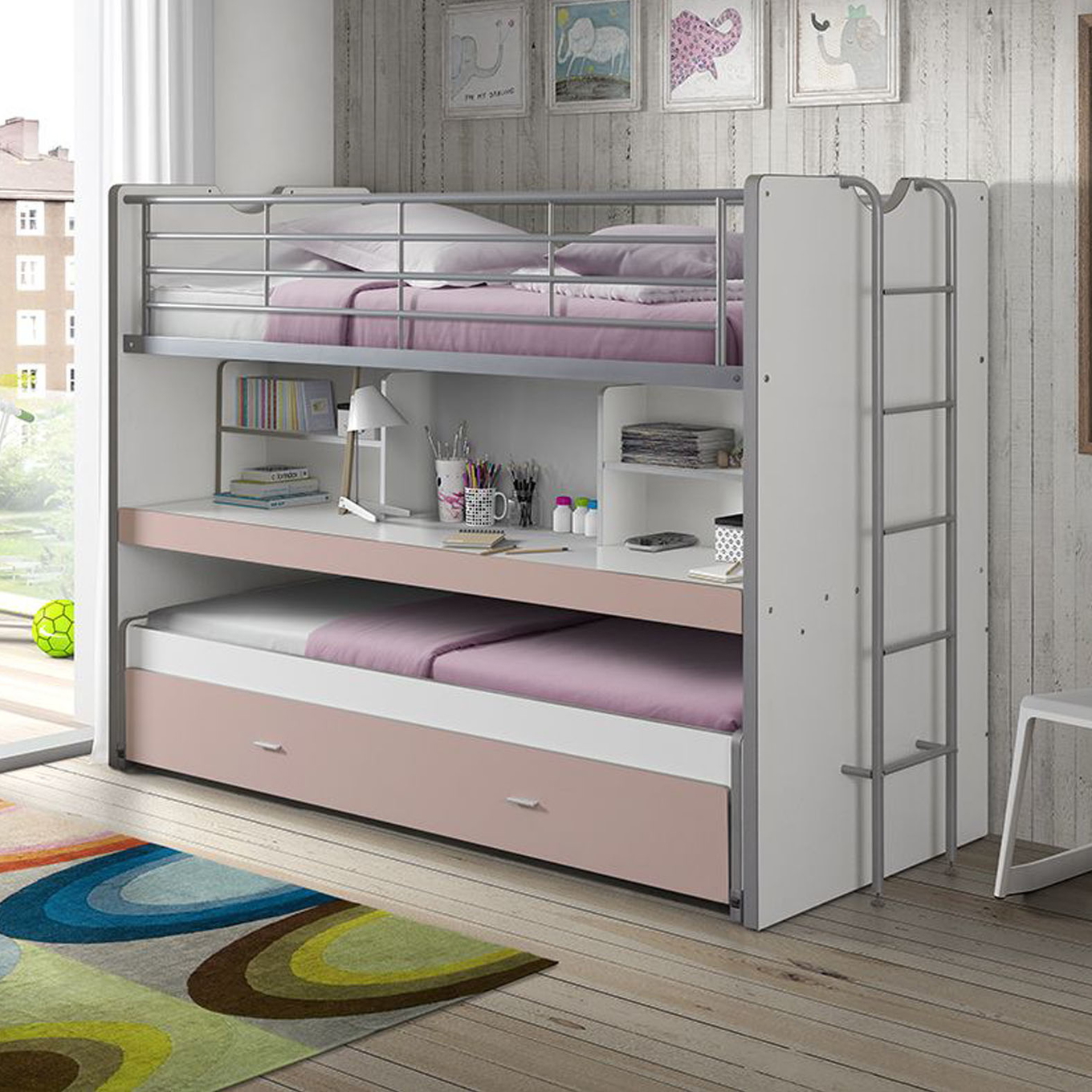 Kombibett Bonny Rosa 2