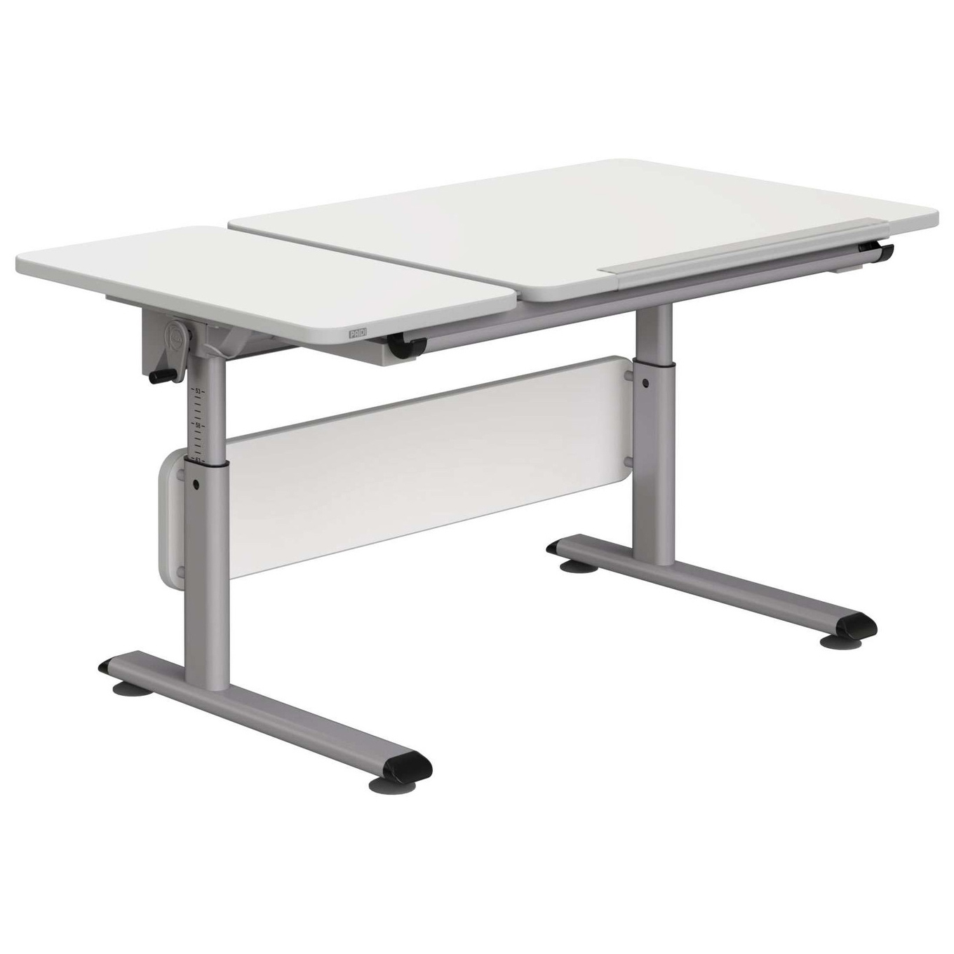 Schreibtisch Diego 130 GT Silber Weiss 1
