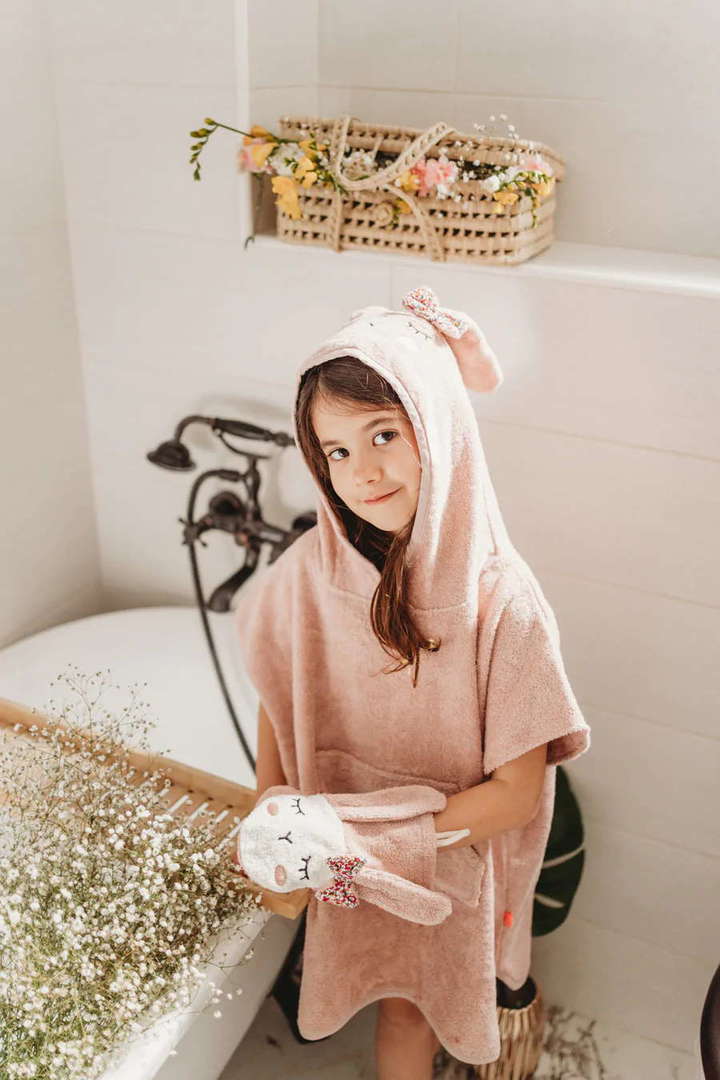 Badeponcho Hase Rose 3