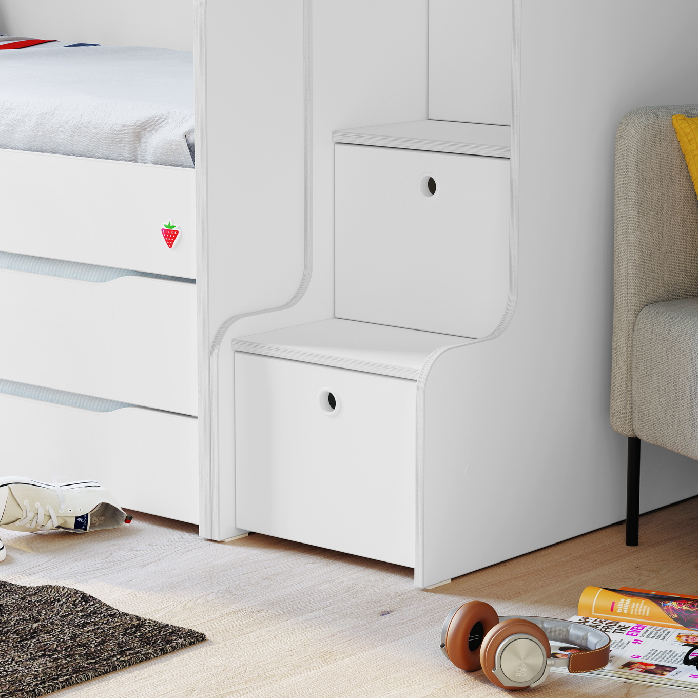 Hochbett Studio Set Weiss, Set 1 6