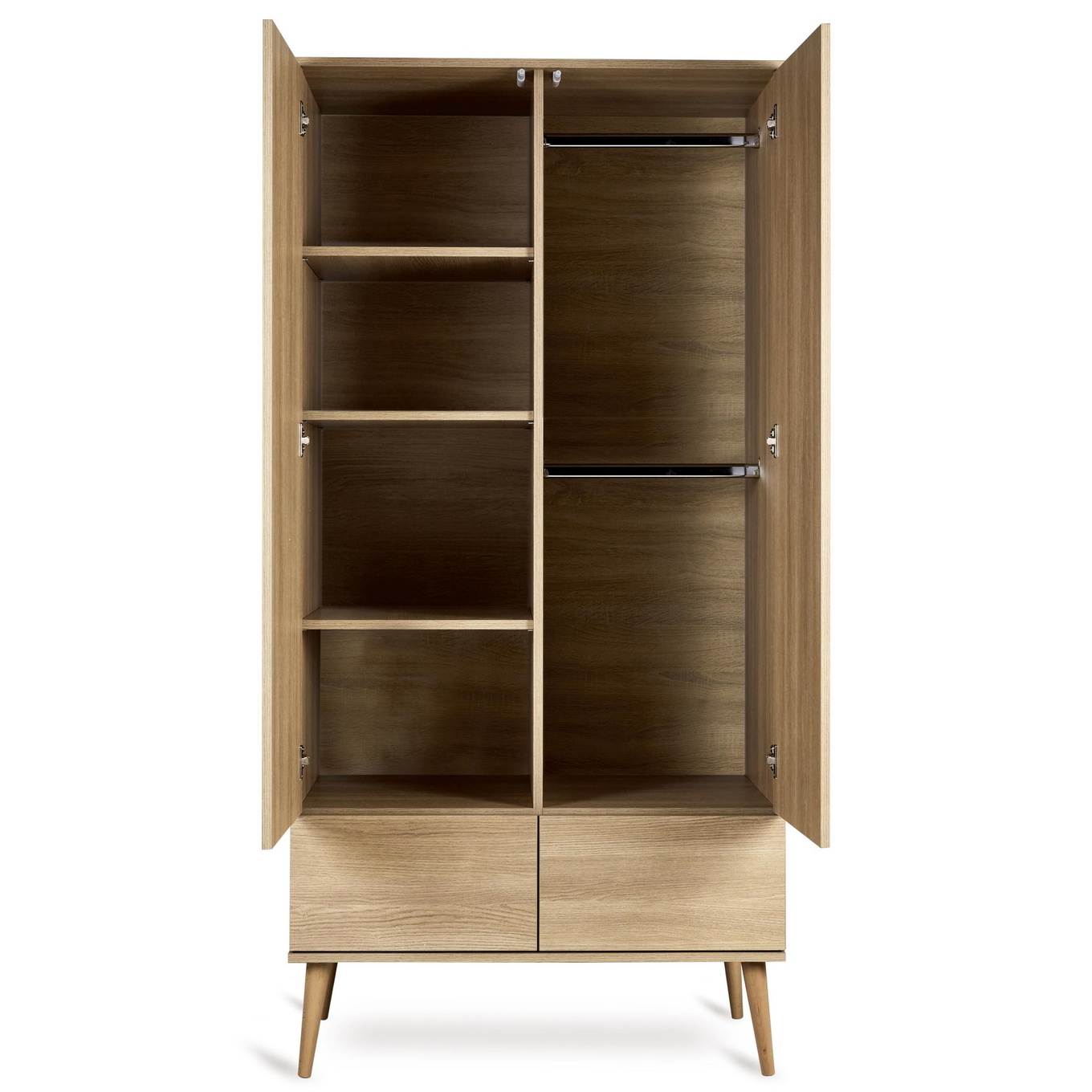 Kleiderschrank Flow Honey Ash, 2-türig 4