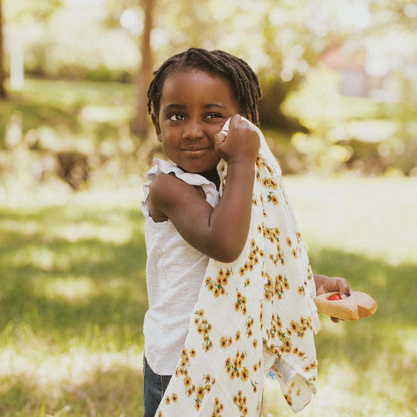 Pucktuch Ditsy Sunflower 3