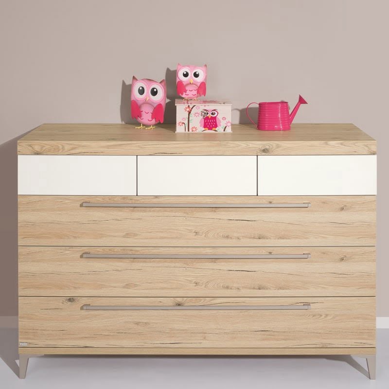Kommode Remo Breit Weiss, Holz 11