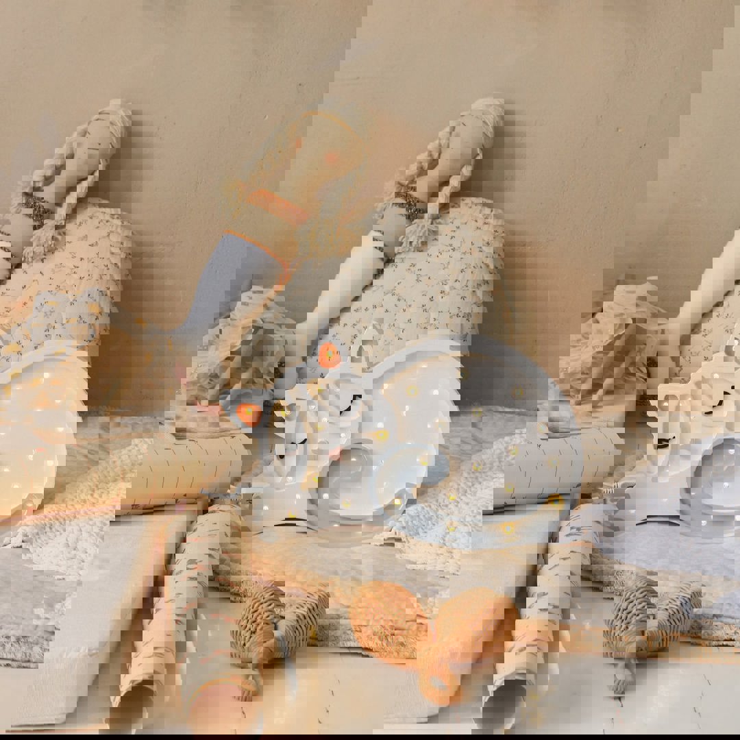 Nachtlampe Katze Weiss 3