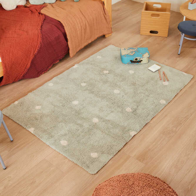 Teppich Mini Dot Blau #2