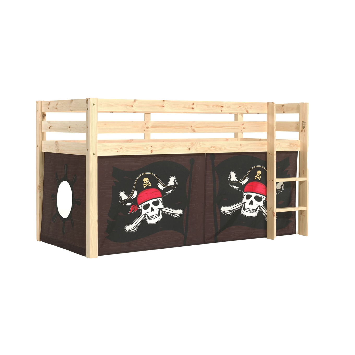 Halbhohes Bett Caribian Pirate Holz