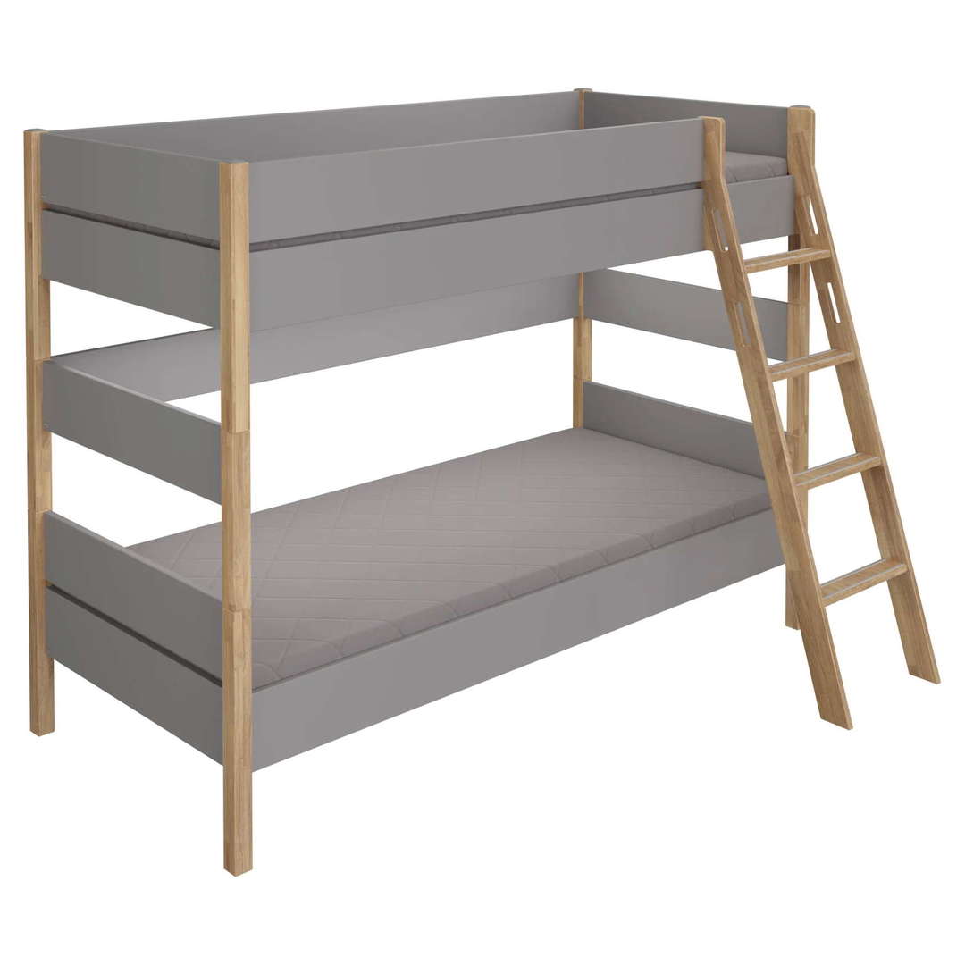Etagenbett Sten Grau, mit Schrägleiter 1