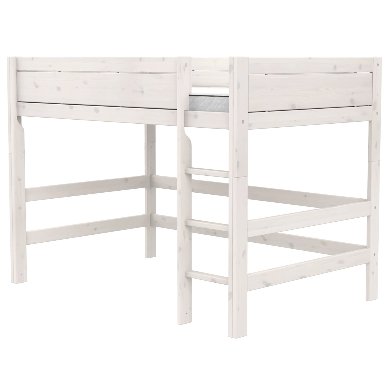 Mittelhohes Bett Lifetime 120 Weiss lasiert, Rollrost 3