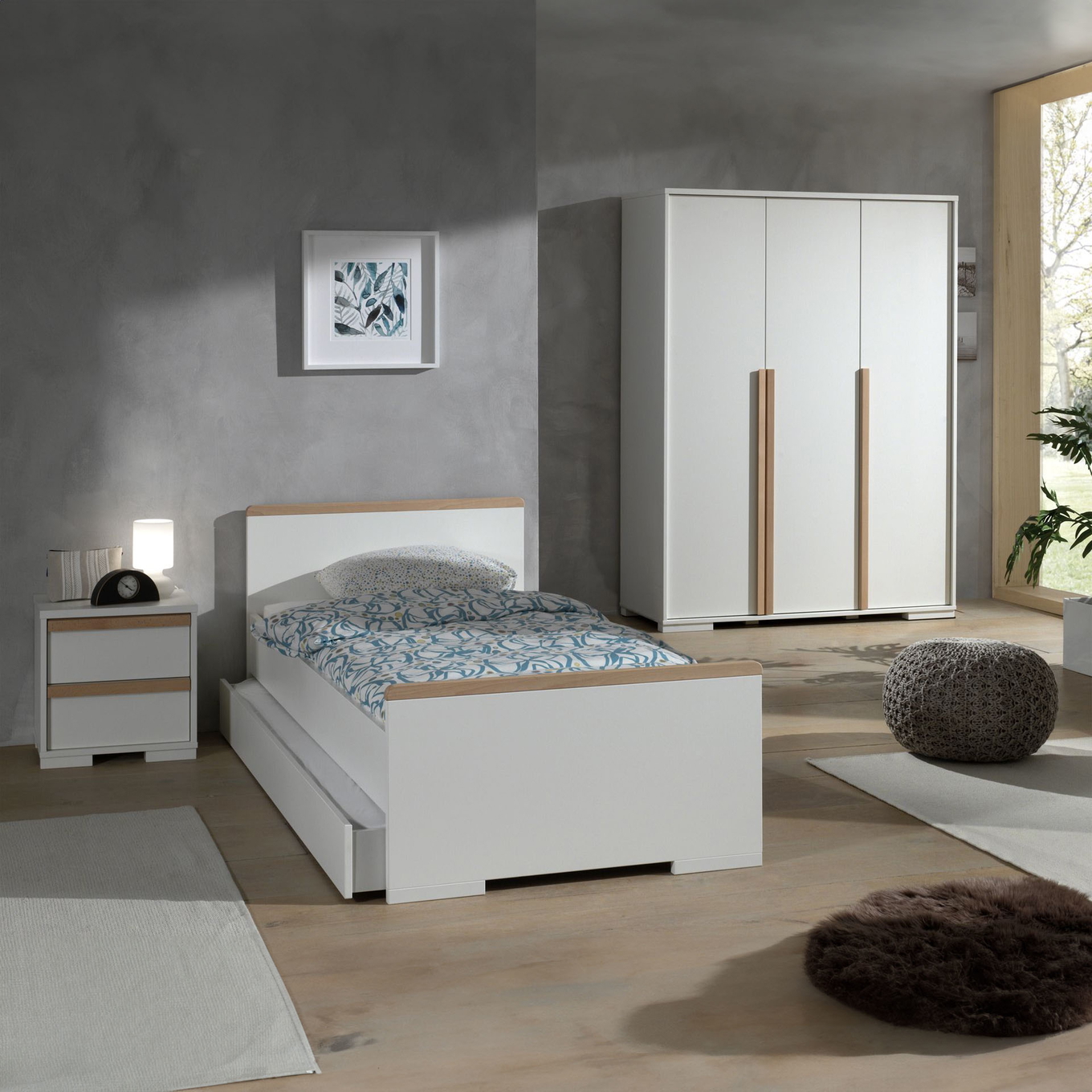 Kinderzimmer London 4-teilig Set Weiss, 3 2