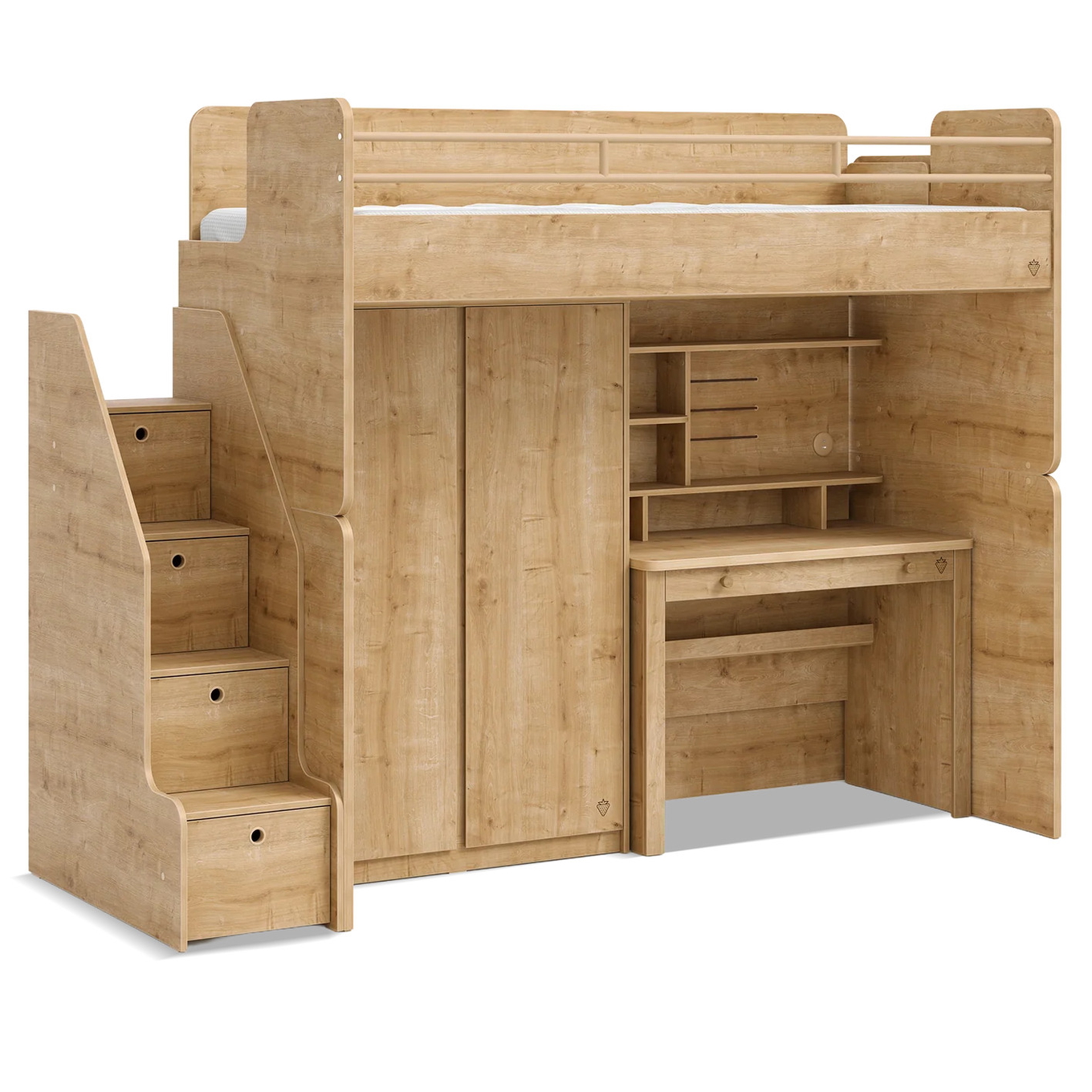 Hochbett Studio Set Holz, Set 3
