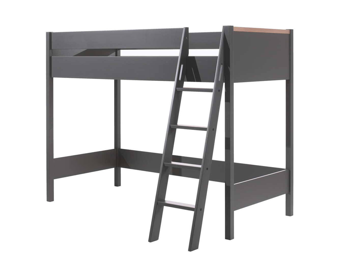 Halbhohes Bett London 3-teilig Set Anthrazit 6