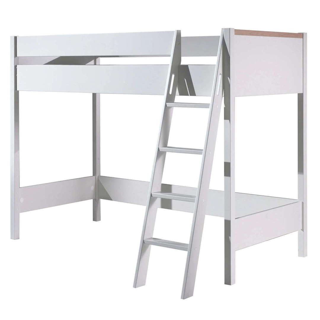 Halbhohes Bett London Weiss 1