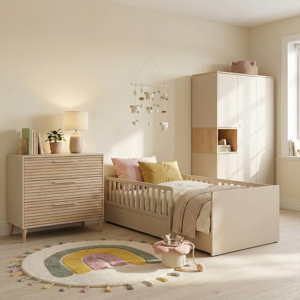 Bett Little Flo Beige, 90 x 200 cm 4