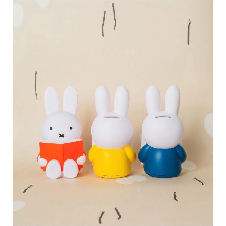 Spardose Miffy liest Buch Gelb 4