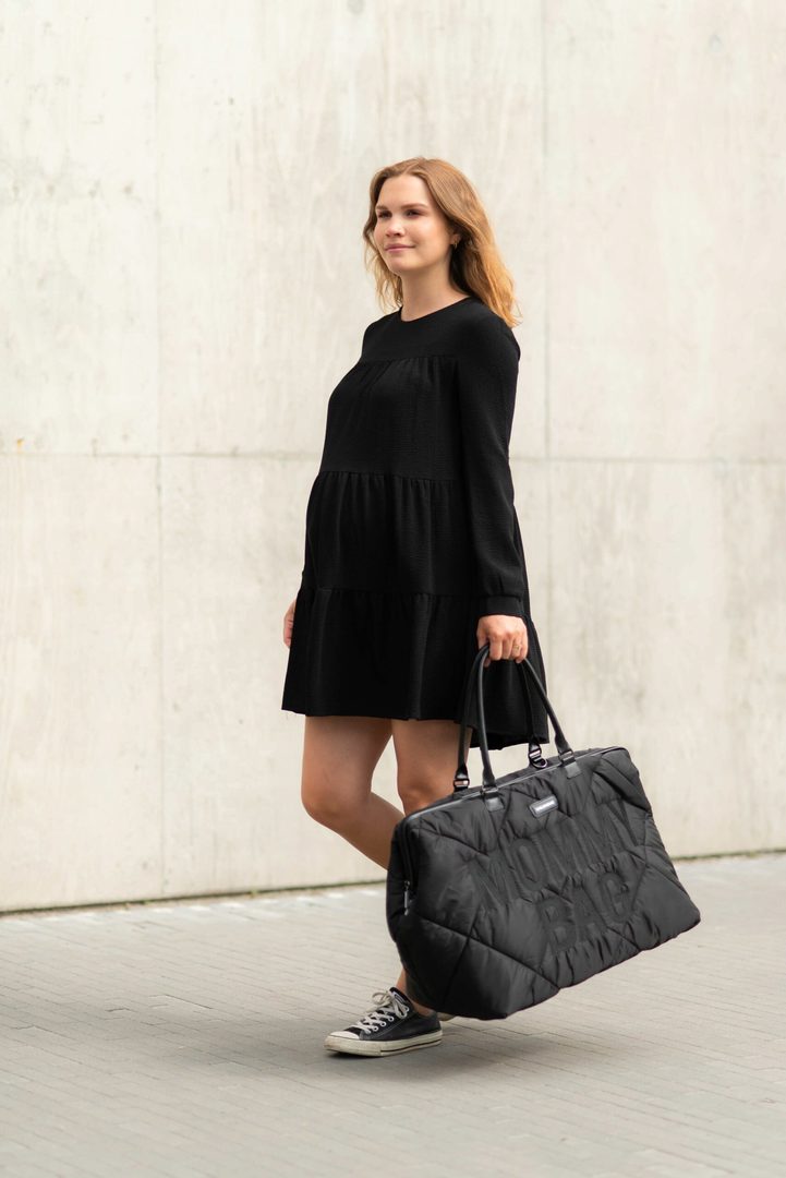 Mommy Bag Gesteppt Schwarz 19