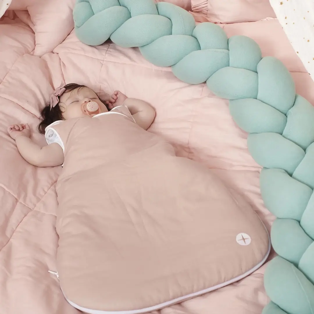 Bettschlange Geflochten Mint Jersey 5