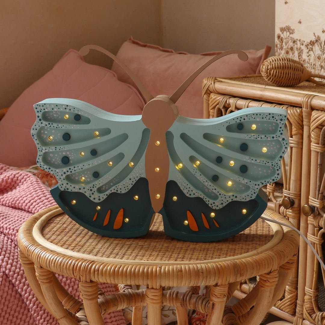 Nachtlampe Butterfly Daisy Blue 2