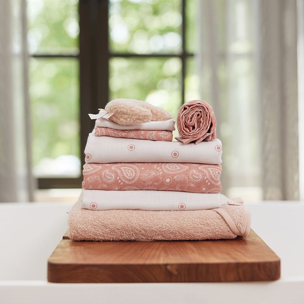 Spucktücher Paisley Halo Rosewood 2er Set 3