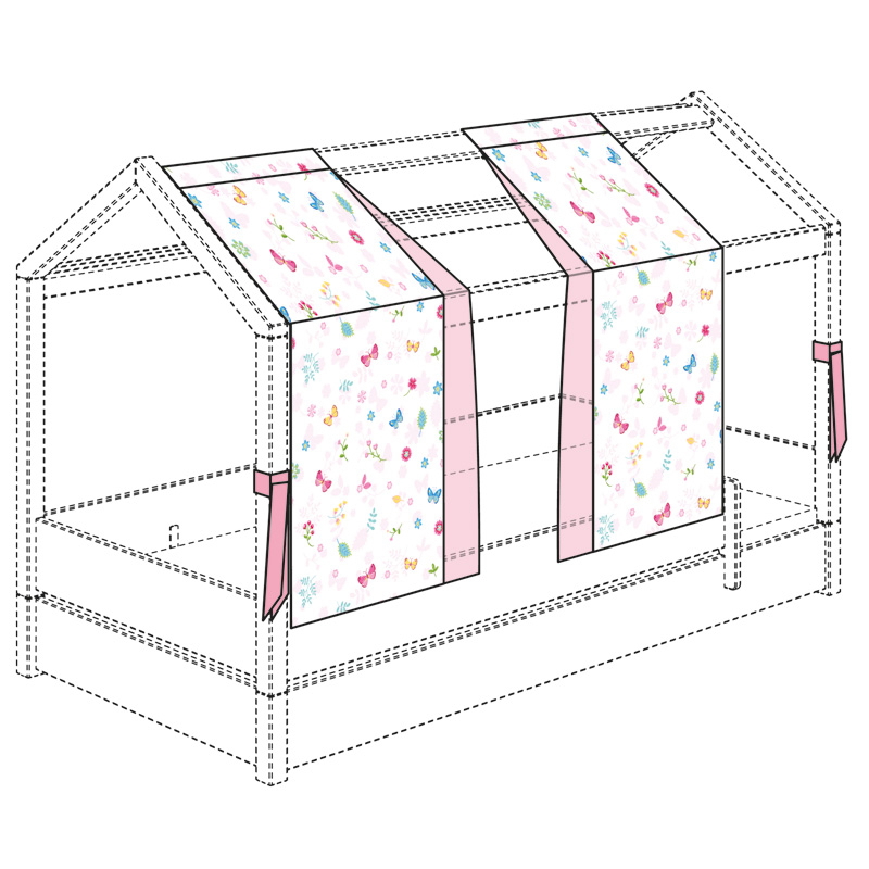 Vorhang-Set Traum Schmetterling 1