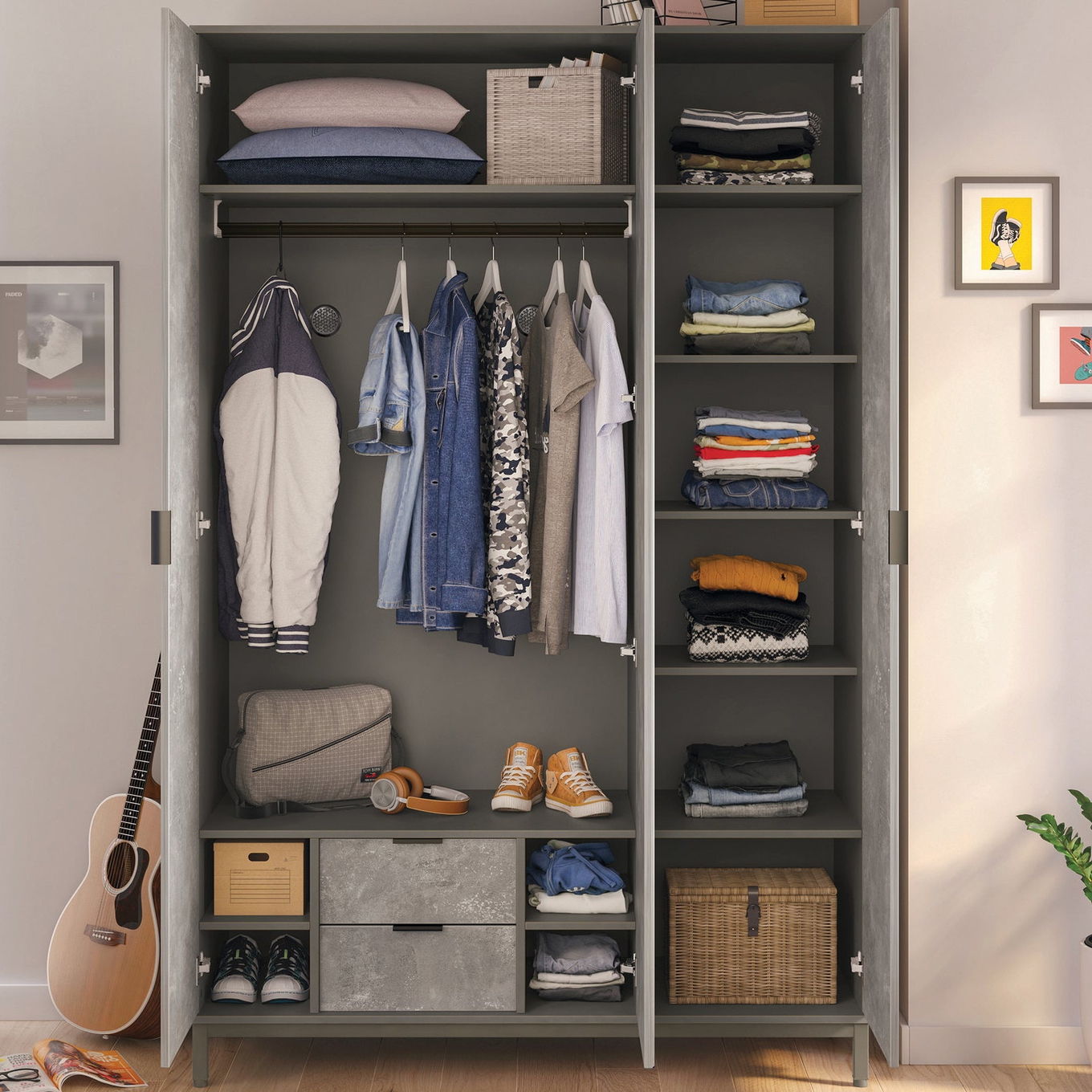 Kinderzimmer Space Gray Set 3