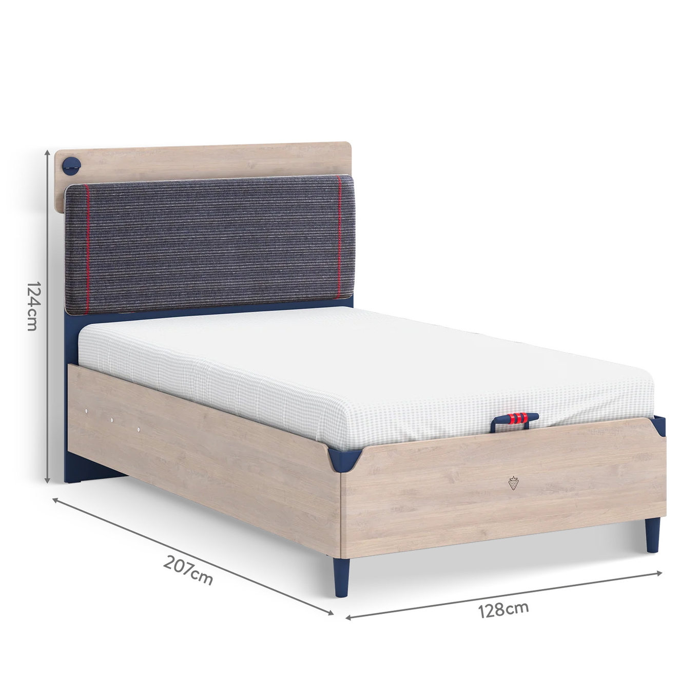 Bett Trio mit Stauraum, Line, 120 x 200 cm 4