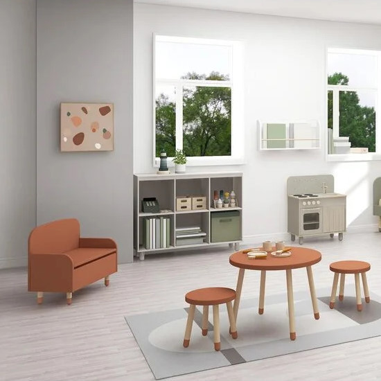 Sitzbank mit Stauraum Dots Rotviolett 3