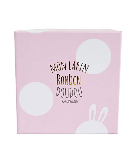 Füsslinge mit Rassel Bonbon Hase Rosa 5