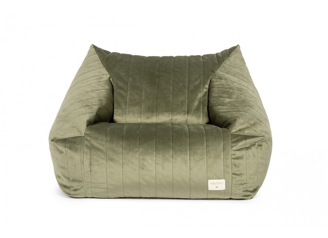 Sitzsack Chelsea Velvet Olive Green 3