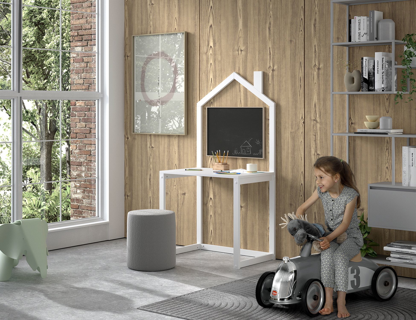 Schreibtisch Dallas Weiss 3