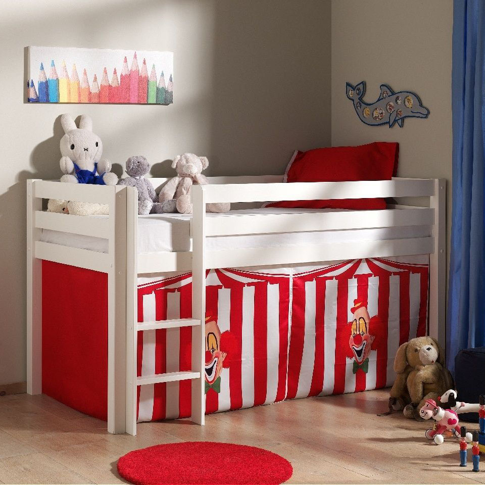 Halbhohes Bett Zirkus Weiss 2