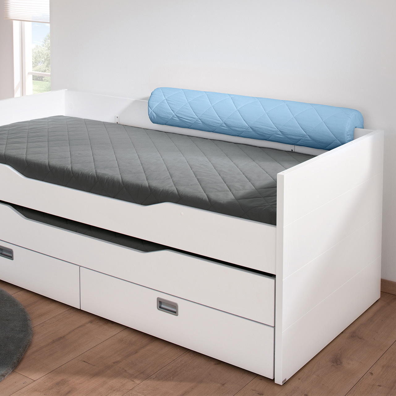 Comfortrolle aus Baumwolle Gross Hellblau