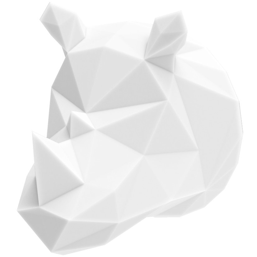 Wandlampe Nashorn mit Fernbedienung