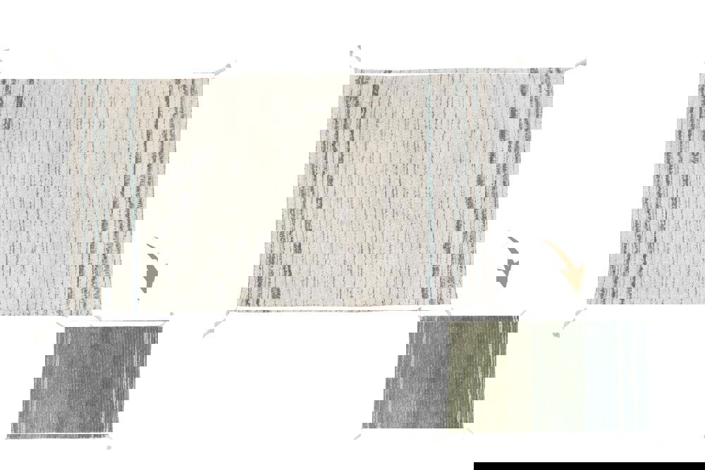 Wendeteppich Twin Blau, XS 5