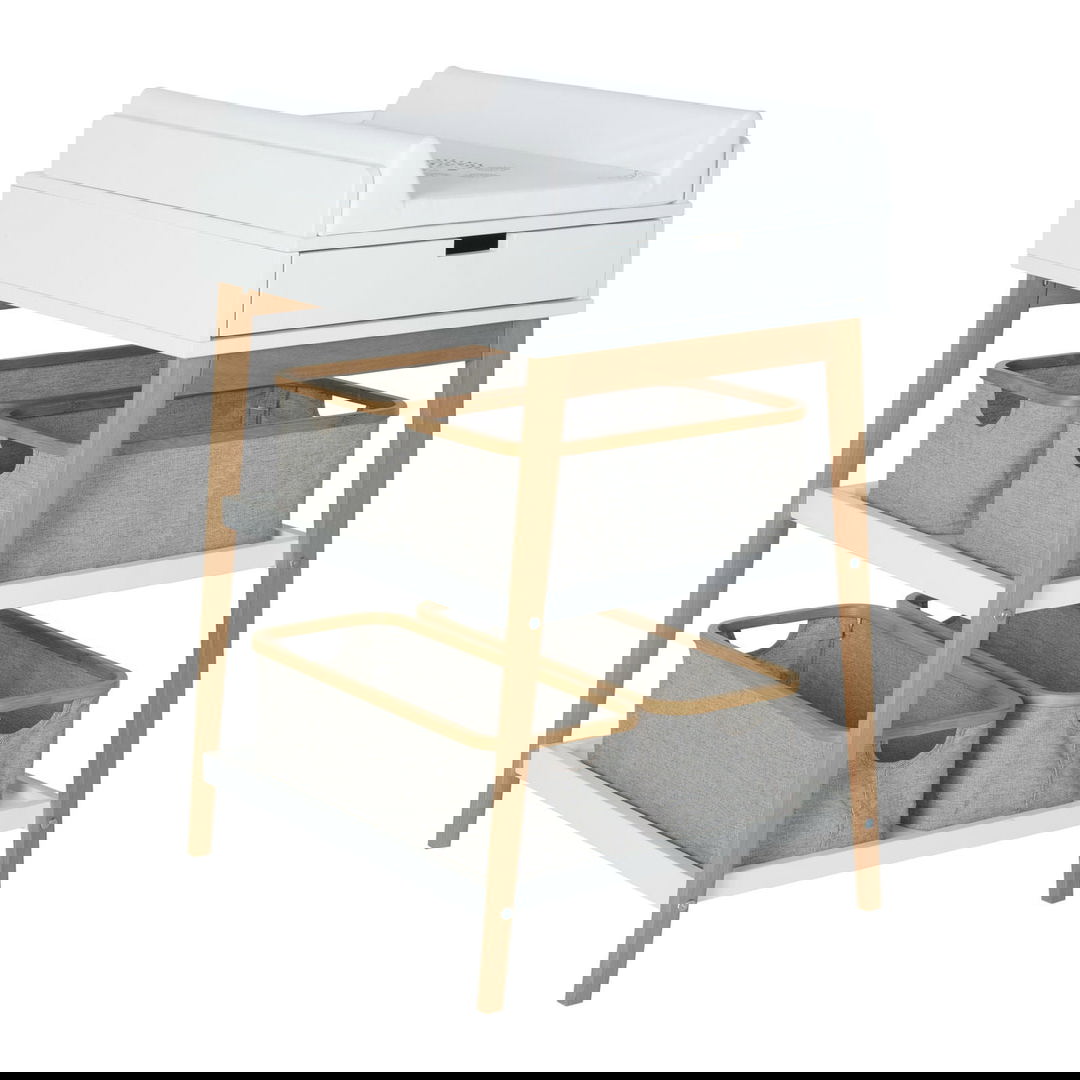 Wickeltisch Hip mit Schublade Weiss 6