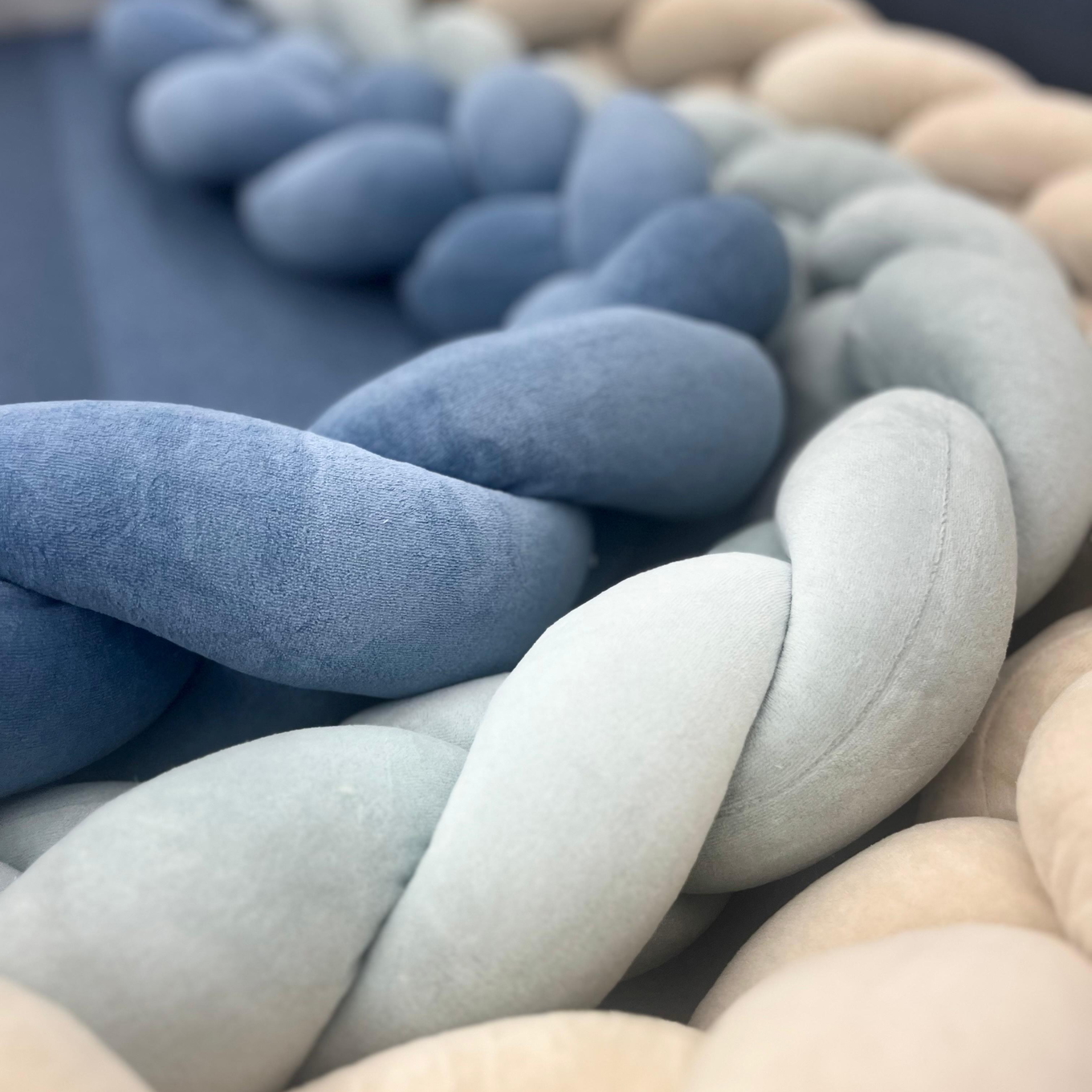 Bettschlange Panda Blau, 300 cm 4