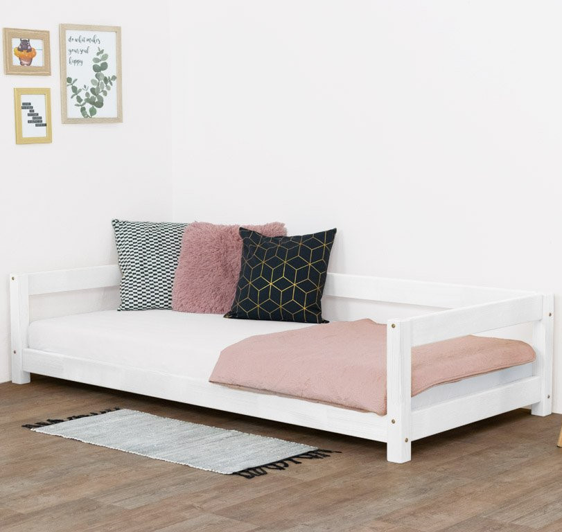 Bett Study inkl. Absturzsicherung Weiss 2