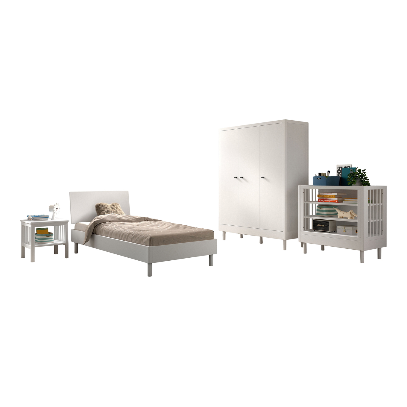 Kinderzimmer Forrest Buche 4-teilig Set E