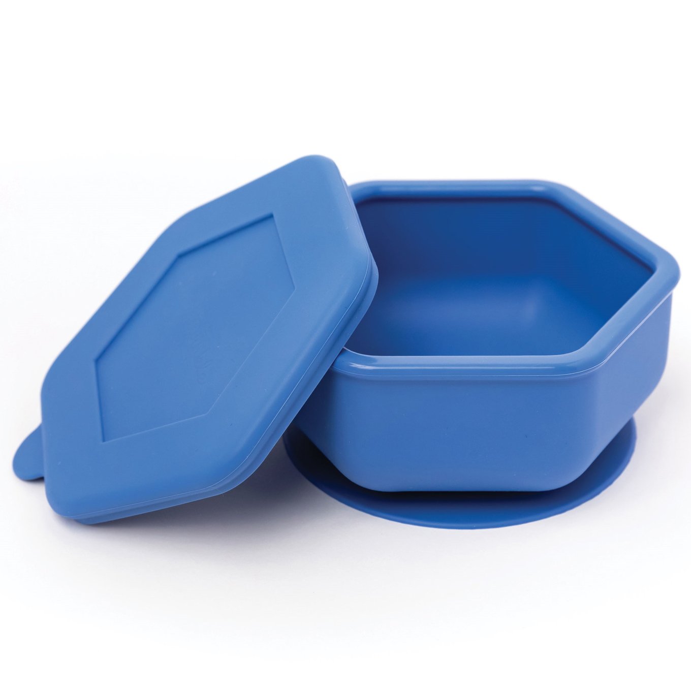 Schüssel mit Silikondeckel Blau 1