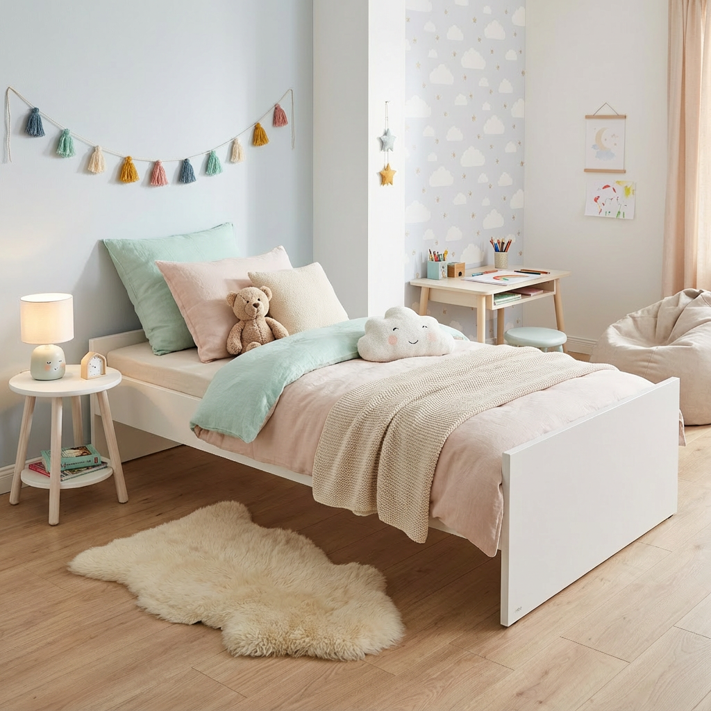 Bett Little Flo Weiss, 90 x 200 cm 5