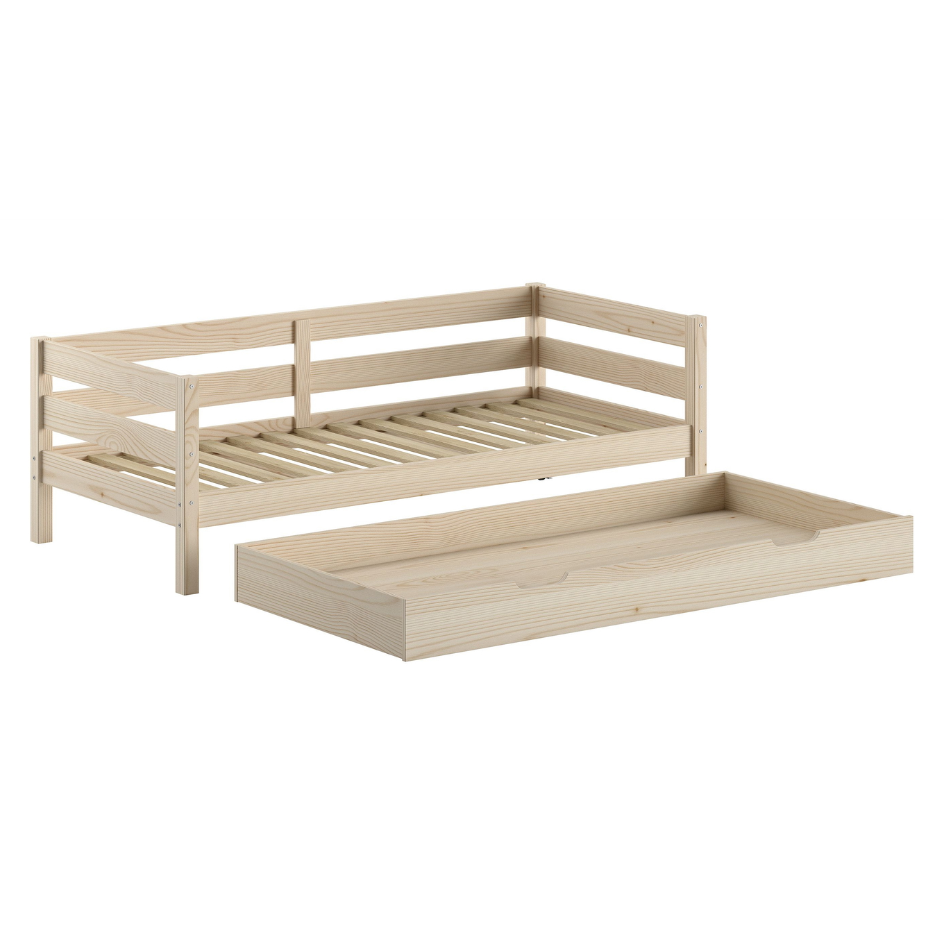 Kojenbett Margrit inkl. Ausziehkasten Natur 3