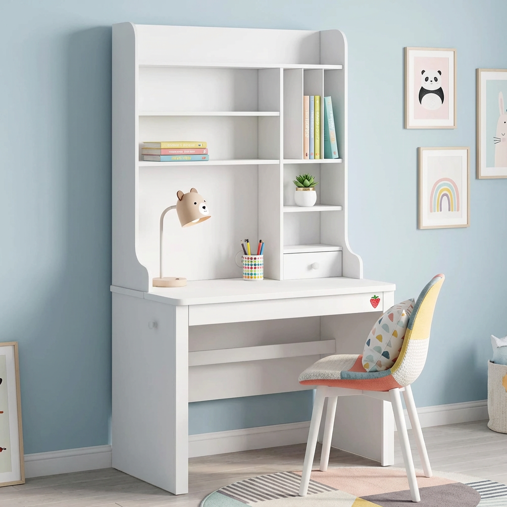 Schreibtisch Varia White mit Aufsatz #2