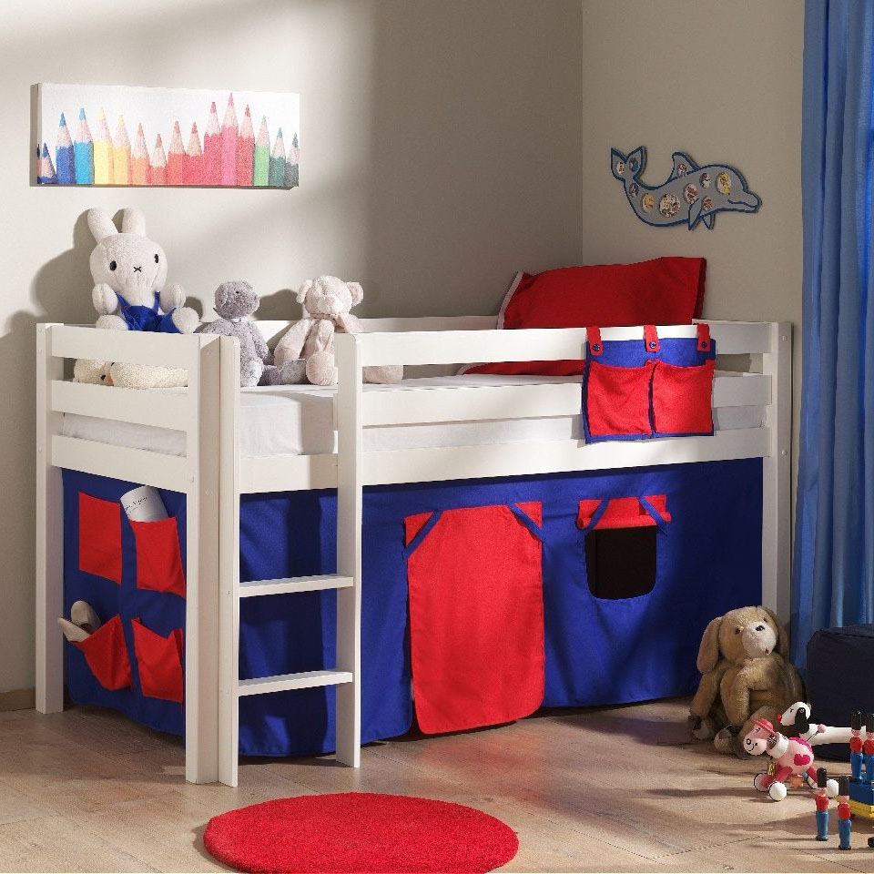 Halbhohes Bett Domino Weiss #2