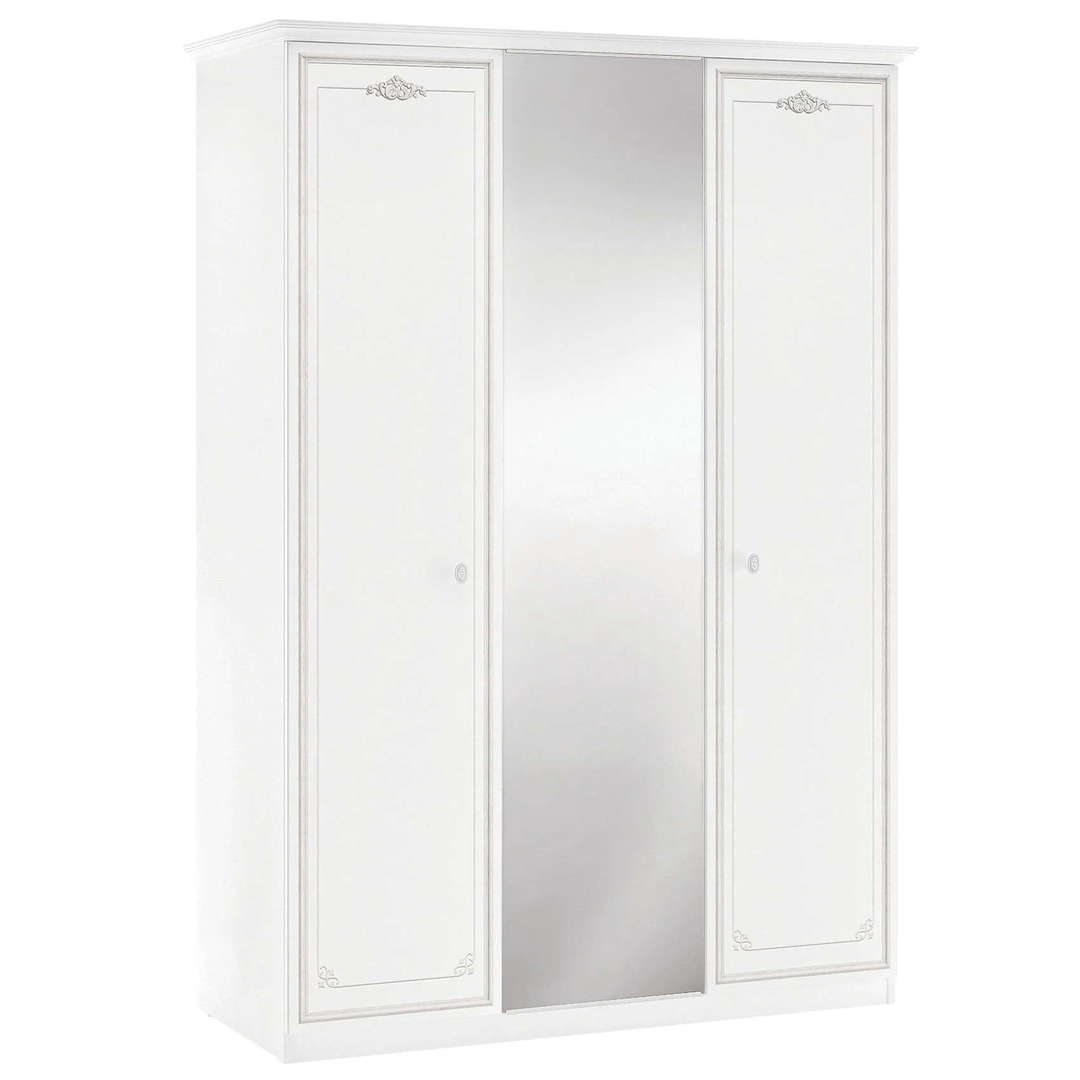 Kleiderschrank Selena Grau, 3-türig