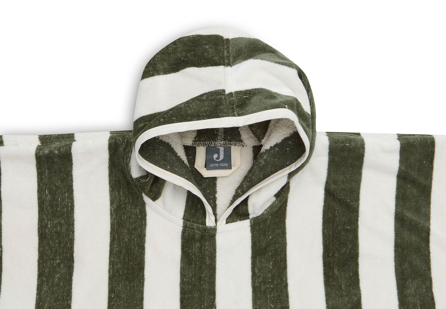 Badeponcho Stripe Frottee Leaf Green 5