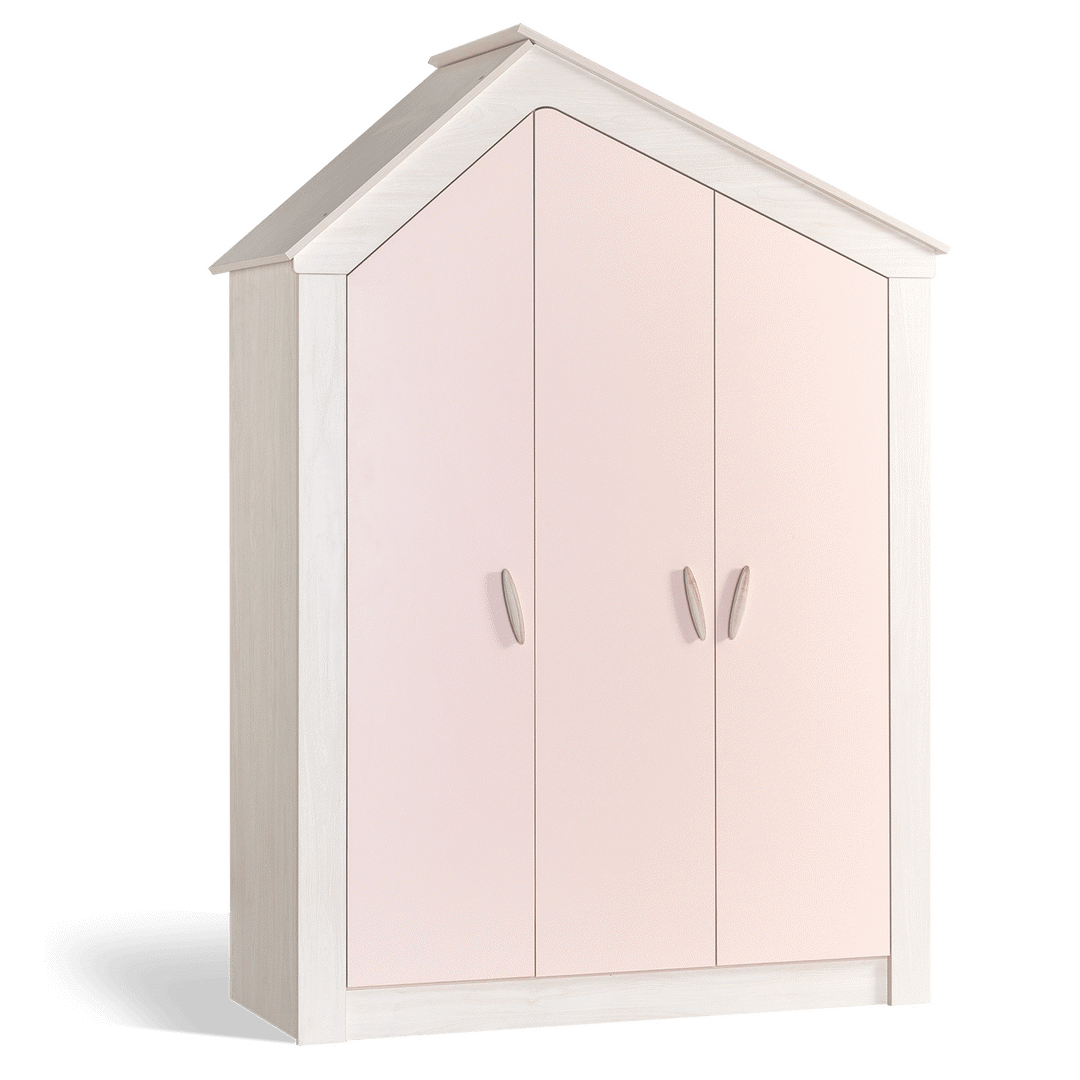 Kleiderschrank My House Pink, 3-türig