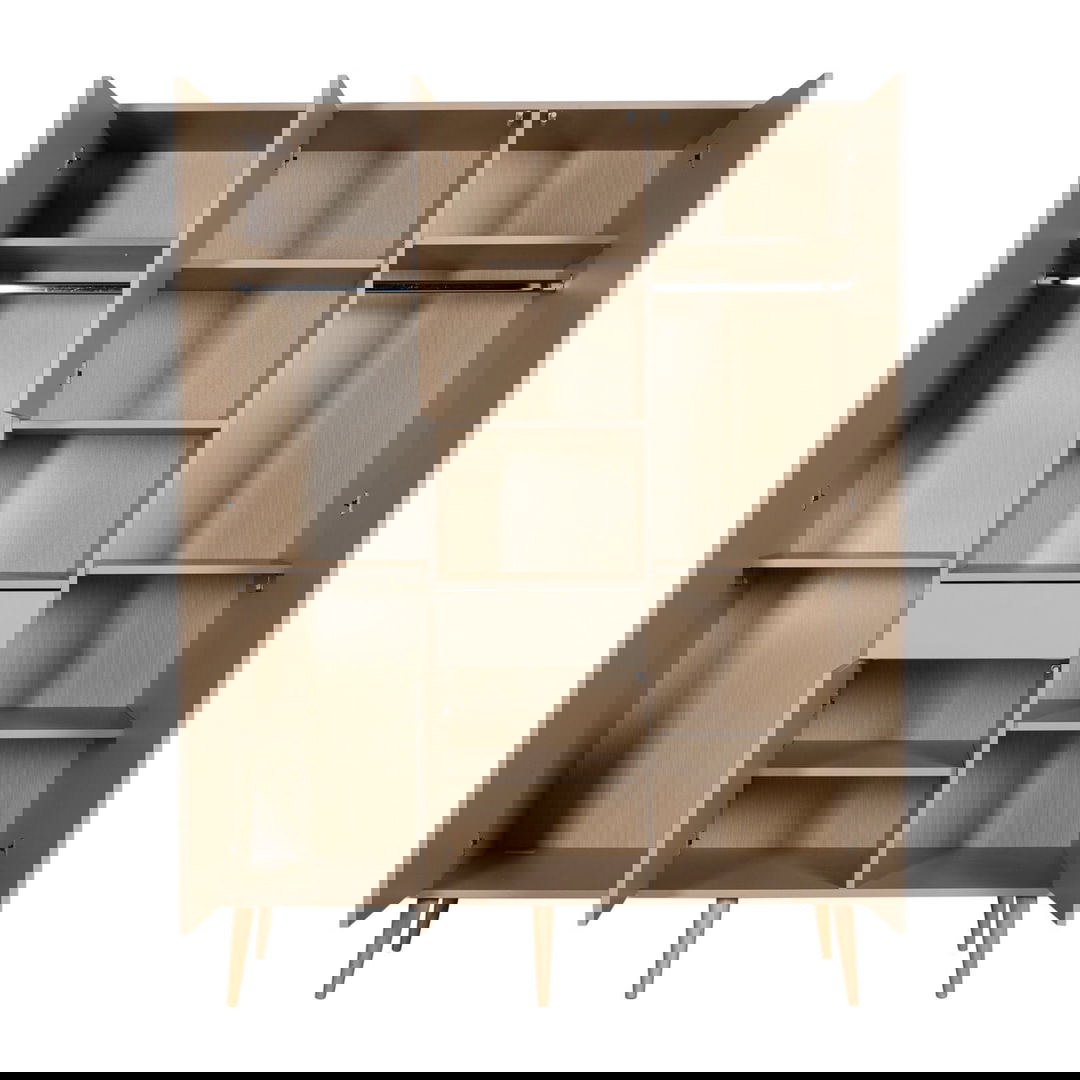 Kleiderschrank Cocoon Latte, 3-türig 3