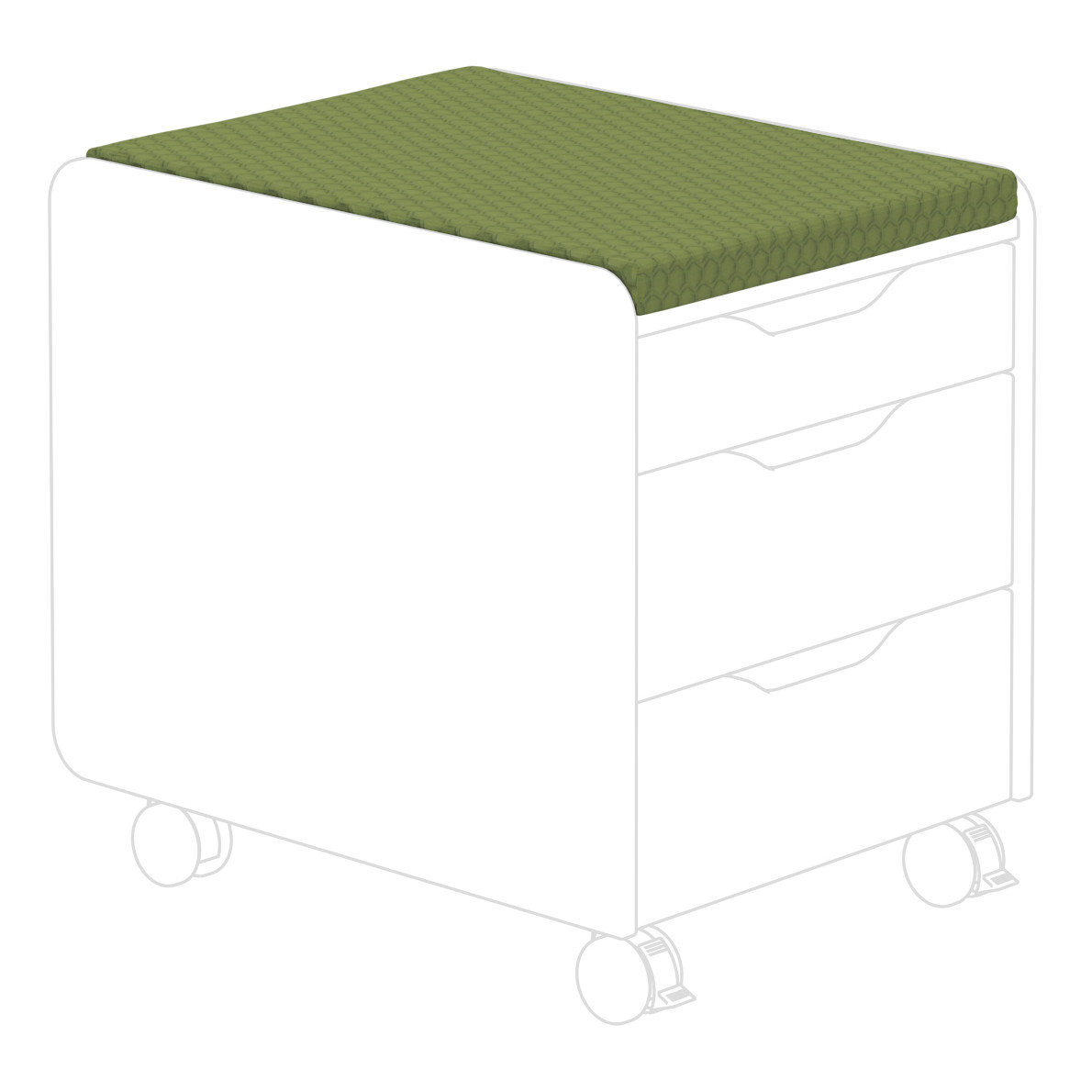 Sitzpolster mit Wabenstruktur Grün