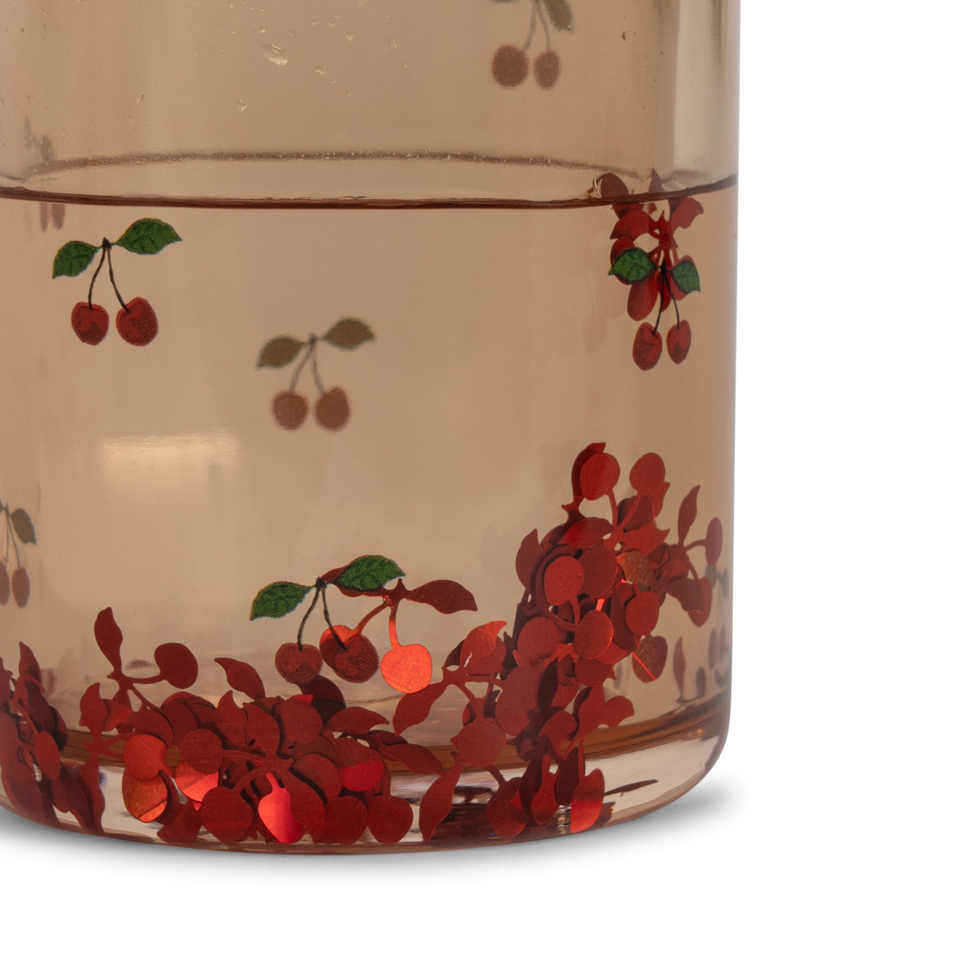 Becher 2er Set Cherry mit Glitzer 4